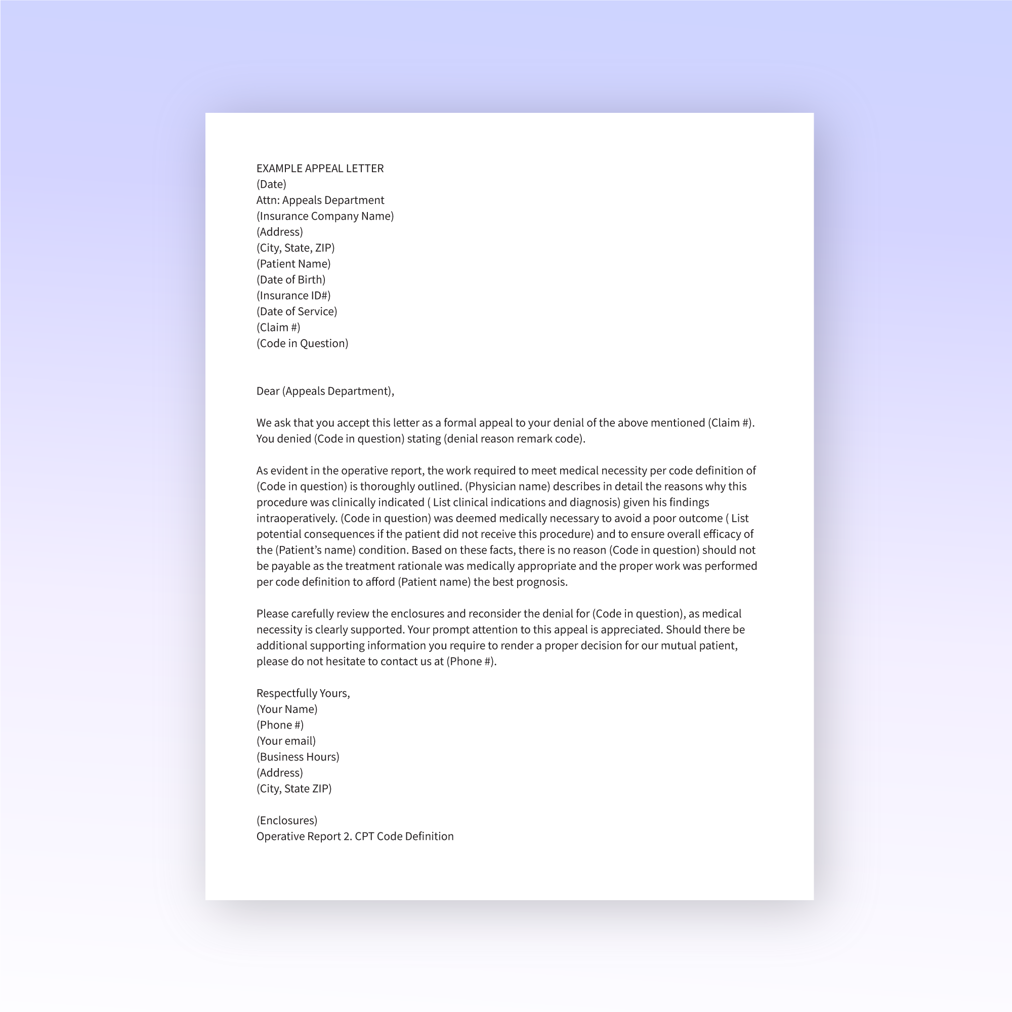 Appeal Insurance Denial